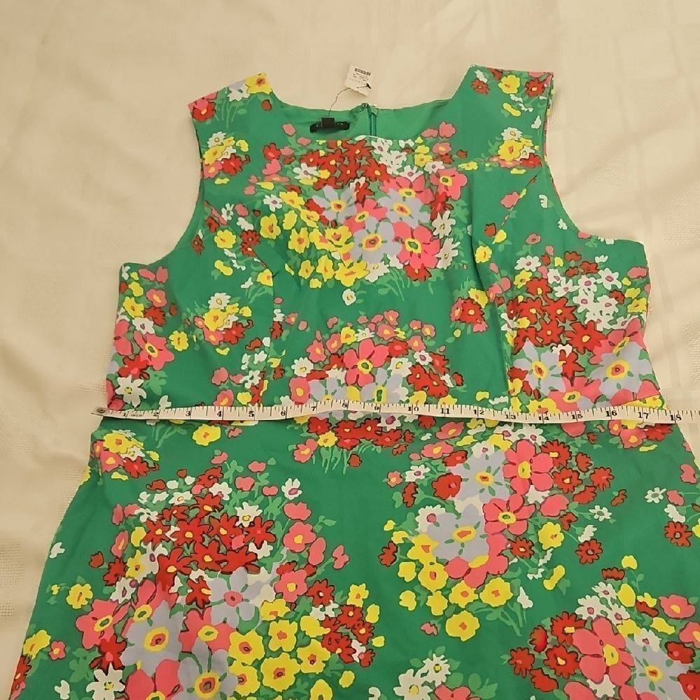 Talbots Floral Sleeveless Dress- Women's Summer Casual Sundress 12P - Picture 10 of 16